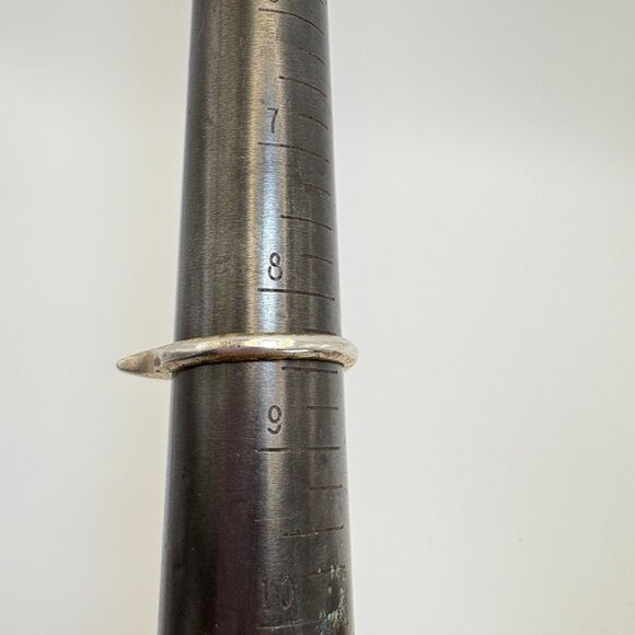 VTG Israeli Sterling Silver Gold Tone Stacking Band Stacy Givon Ring Size 8.5 - Picture 10 of 11